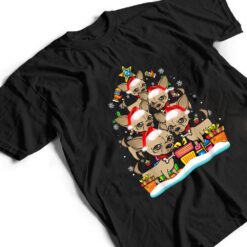 Chihuahua Christmas Tree Ornament Santa Hat Dog Lover Xmas T Shirt - Dream Art Europa