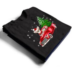 Chihuahua Dog Christmas On Red Car Truck with Xmas Tree Dog T Shirt - Dream Art Europa