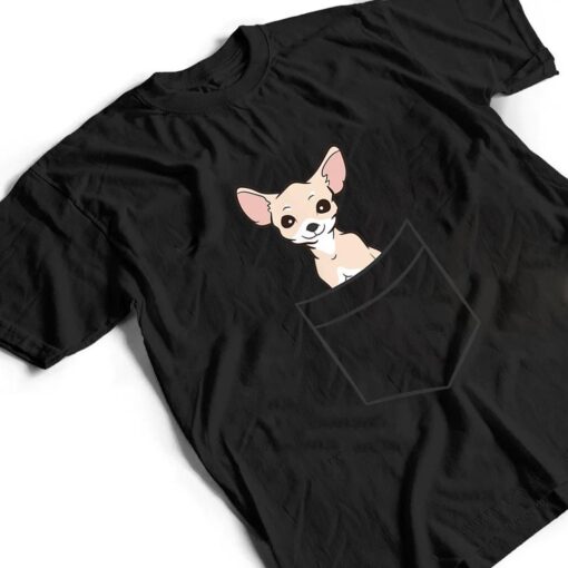 Chihuahua In a Pocket Cute Pocket Chihuahua Dog T Shirt