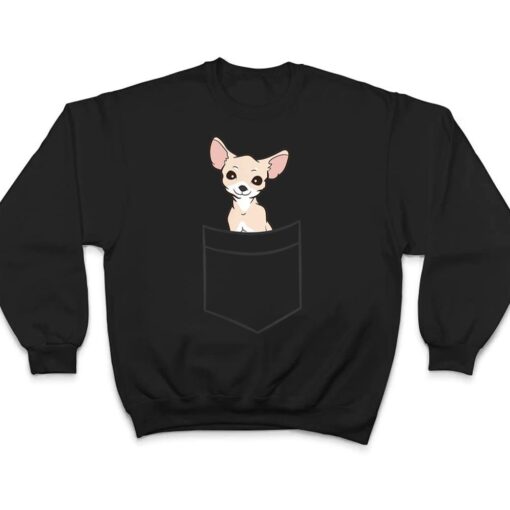 Chihuahua In a Pocket Cute Pocket Chihuahua Dog T Shirt