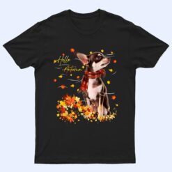 Chihuahua Leaf Fall Hello Autumn For Dog Lover Thanksgiving T Shirt