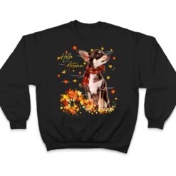 Chihuahua Leaf Fall Hello Autumn For Dog Lover Thanksgiving T Shirt - Dream Art Europa