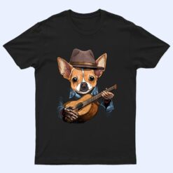 Chihuahua Playing Guitar Pet Toy Dog Lover Guitar Player T Shirt