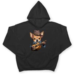 Chihuahua Playing Guitar Pet Toy Dog Lover Guitar Player T Shirt - Dream Art Europa