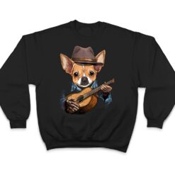 Chihuahua Playing Guitar Pet Toy Dog Lover Guitar Player T Shirt - Dream Art Europa