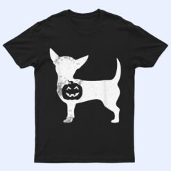 Chihuahua Pumpkin Lazy Halloween Costume Chiwawa Dog Puppy T Shirt