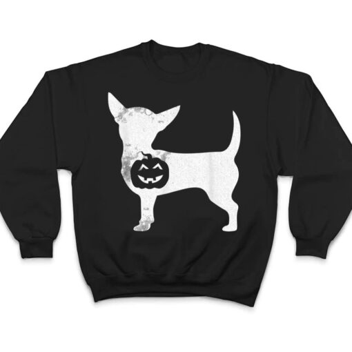 Chihuahua Pumpkin Lazy Halloween Costume Chiwawa Dog Puppy T Shirt