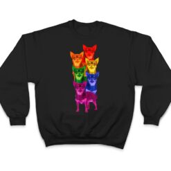 Chihuahua Rainbow Flag Gay Pride LGBT Dog Lover T Shirt - Dream Art Europa