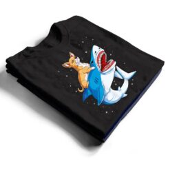 Chihuahua Riding Shark Jawsome Dog Lover Gifts Space Galaxy T Shirt - Dream Art Europa