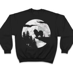 Chow Chow Dog Breed Full Moon At Night - Dog Owner Chow Chow T Shirt - Dream Art Europa