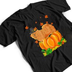 Chow Chow Happy Thanksgiving Dog Pumpkin Fall Autumn T Shirt - Dream Art Europa