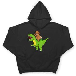 Chow Chow Riding T-Rex Dinosaur Dog T Shirt - Dream Art Europa