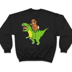 Chow Chow Riding T-Rex Dinosaur Dog T Shirt - Dream Art Europa