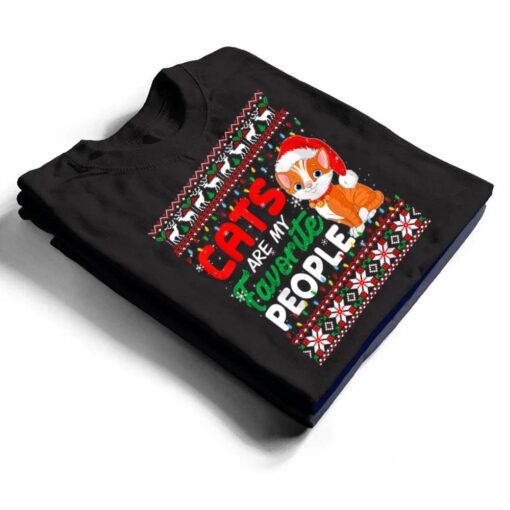 Christmas Cat  - Cats Are My Favorite People T Shirt