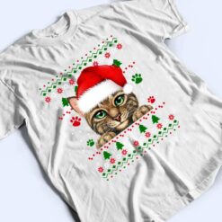 Christmas Cat Santa Hat Merry Catmas Ugly Christmas Sweater Premium T Shirt - Dream Art Europa