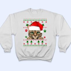 Christmas Cat Santa Hat Merry Catmas Ugly Christmas Sweater Premium T Shirt - Dream Art Europa