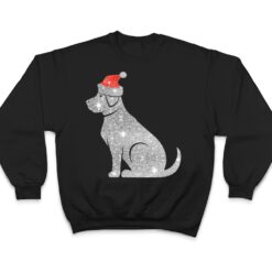 Christmas Funny Dog Diamond Santa Hat Pajama Xmas Gifts Men T Shirt - Dream Art Europa