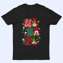 Christmas Ho Ho Ho Gnome For Dog Lover Funny Family Xmas T Shirt