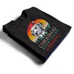 Christmas Is Coming Vintage Dalmatian Santa Hat Dog Lover T Shirt - Dream Art Europa