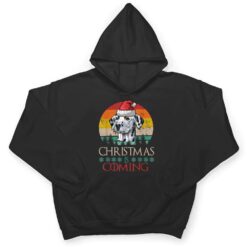 Christmas Is Coming Vintage Dalmatian Santa Hat Dog Lover T Shirt - Dream Art Europa