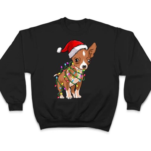 Christmas Lights Chihuahua Cute Chihuahua Dog Lovers T Shirt