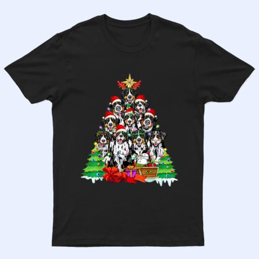 Christmas Pajama Bernese Mountain Tree Xmas T Shirt