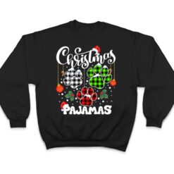 Christmas Pajamas Xmas Pet Lover Animal Cat Dog Paw T Shirt - Dream Art Europa