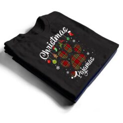 Christmas Pajamas Plaid Dog Paw Print Funny Holiday Gifts T Shirt - Dream Art Europa