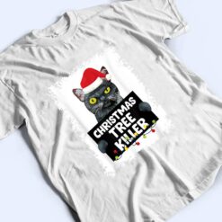 Christmas Tree Killer Naughty Black Cat Christmas T Shirt - Dream Art Europa