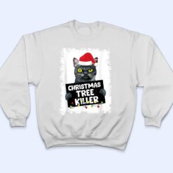 Christmas Tree Killer Naughty Black Cat Christmas T Shirt - Dream Art Europa