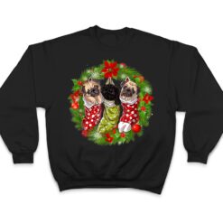 Christmas Tree Xmas Pajama Pug Dog Lover T Shirt - Dream Art Europa