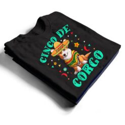 Cinco De Mayo Corgi Dog With A Poncho & Mexican Hat T Shirt - Dream Art Europa