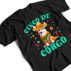 Cinco De Mayo Corgi Dog With A Poncho & Mexican Hat T Shirt - Dream Art Europa