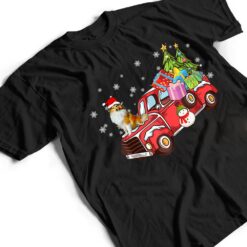 Collie Riding Red Truck Merry Christmas Dog Lover Gifts T Shirt - Dream Art Europa