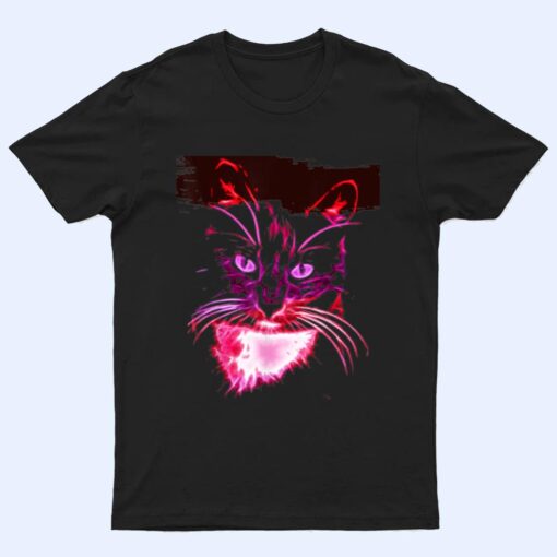 Colorful Cat Art Novelty  - Cat Lover Gift Idea Women T Shirt