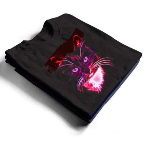 Colorful Cat Art Novelty  - Cat Lover Gift Idea Women T Shirt