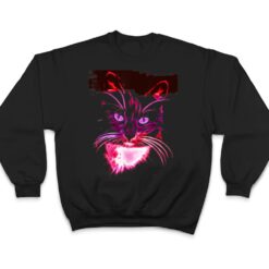 Colorful Cat Art Novelty - Cat Lover Gift Idea Women T Shirt - Dream Art Europa