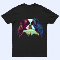Colorful Splash Dog Japanese Chin T Shirt