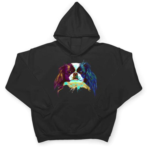 Colorful Splash Dog Japanese Chin T Shirt