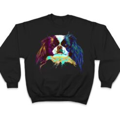 Colorful Splash Dog Japanese Chin T Shirt - Dream Art Europa