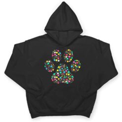 Colourful Polka Dot Dog Paw International Dot Day T Shirt - Dream Art Europa