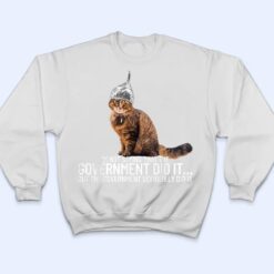 Conspiracy Cat Government Conspiracy Theory Tin Foil Hat T Shirt - Dream Art Europa