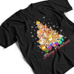 Corgi Dog Lover Matching Santa Corgi Christmas Tree T Shirt - Dream Art Europa