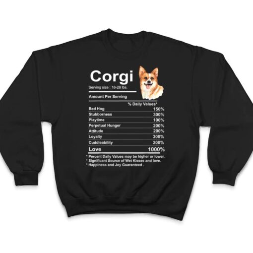 Corgi Facts Nutrition Funny Cardigan Pembroke Mama Dog T Shirt