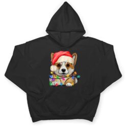 Corgi Santa Christmas Tree Lights Xmas Boys Dog Dogmas T Shirt - Dream Art Europa