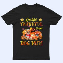 Corgi Truck Pumpkin Thankful Grateful Blessed Dog Mom T Shirt