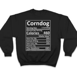 Corndog Nutrition Thanksgiving Costume Food Facts Xmas T Shirt - Dream Art Europa