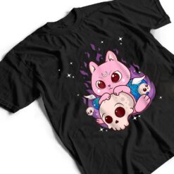 Cute Anime Kawaii Cat Aesthetic Kawaii Pastel Goth Halloween T Shirt - Dream Art Europa