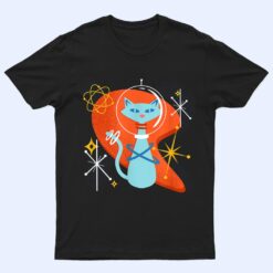 Cute Atomic Space Cat in Vintage Retro Vibes T Shirt