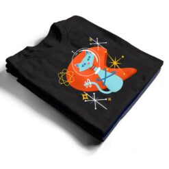 Cute Atomic Space Cat in Vintage Retro Vibes T Shirt - Dream Art Europa